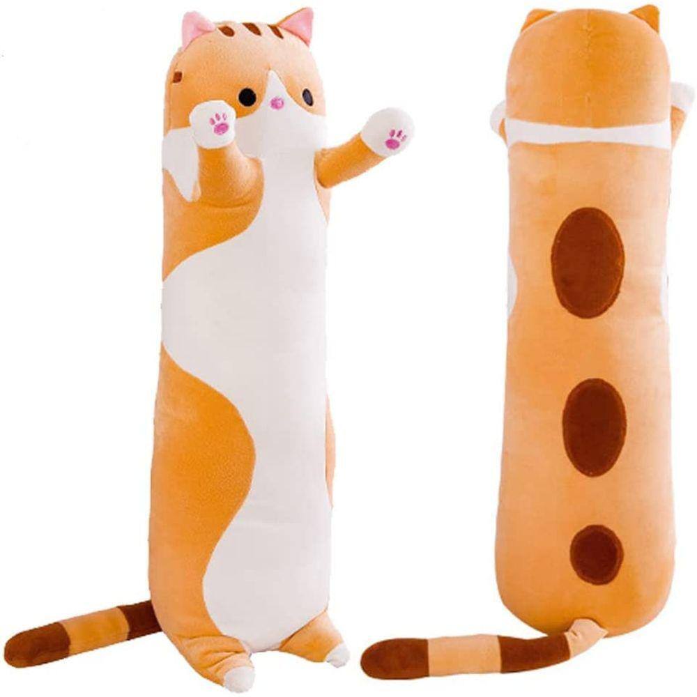Almofada corporal de pelúcia TinGill Long Cat 90 cm/35,4 polegadas para crianças