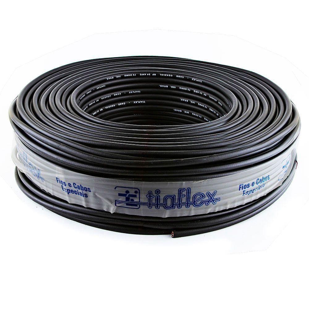Cabo Coaxial Digital 75 Ohms Blindado Cristal - 55 Metros