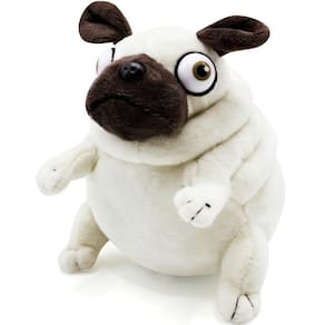 Bicho de pelúcia BRAUDREW Pug Dog 6,5 polegadas engraçado e fofinho para crianças