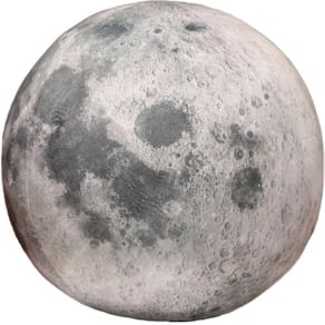 Almofada de pelúcia ELAINREN Super Cute Moon Learning Science 27 cm