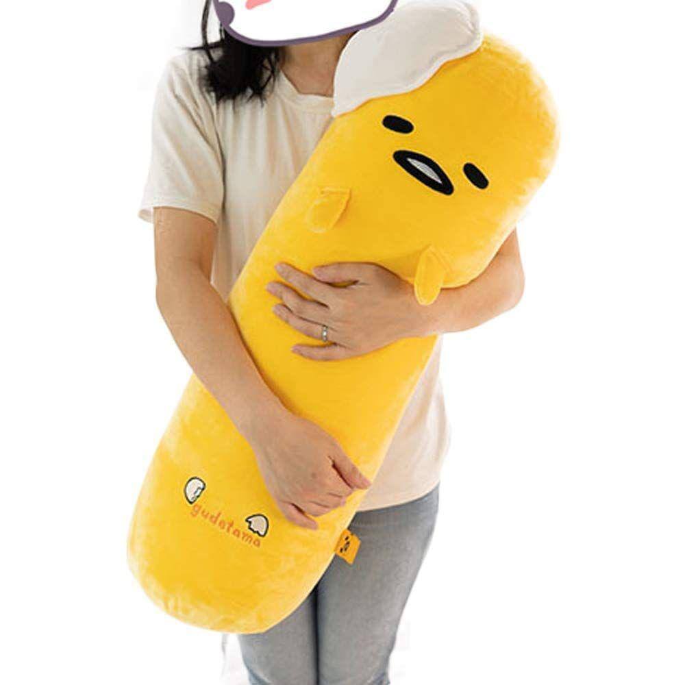 Almofada de brinquedo de pelúcia futurecos Cute Yellow Long Egg Gudetama