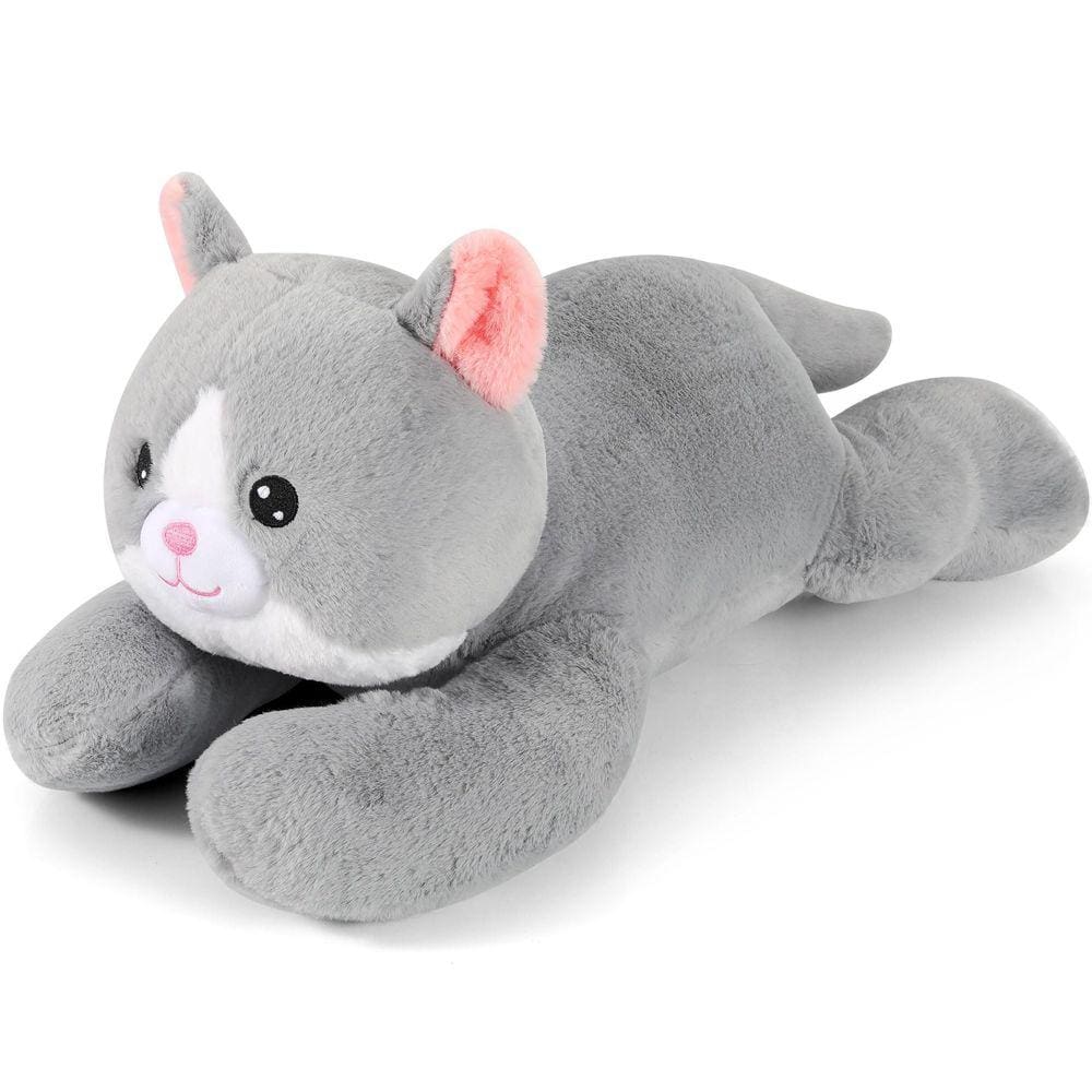 Brinquedo de pelúcia pesado Ezlopecon Cute Cat Weighted Animal 1,6 kg