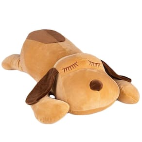 Almofada de abraço de pelúcia elfishgo Soft Large Dog 70 cm para crianças