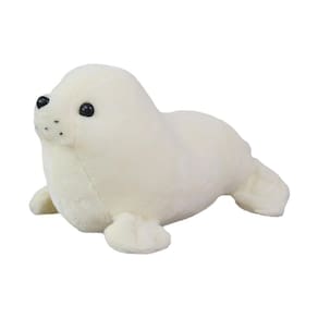 Brinquedo de pelúcia AUCOOMA Seal 30cm branco para crianças