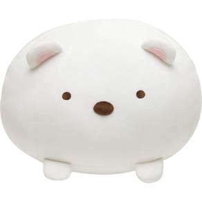 Almofada macia Mochi Cushion de pelúcia SUMIKKOGURASHI San-X Shiroku