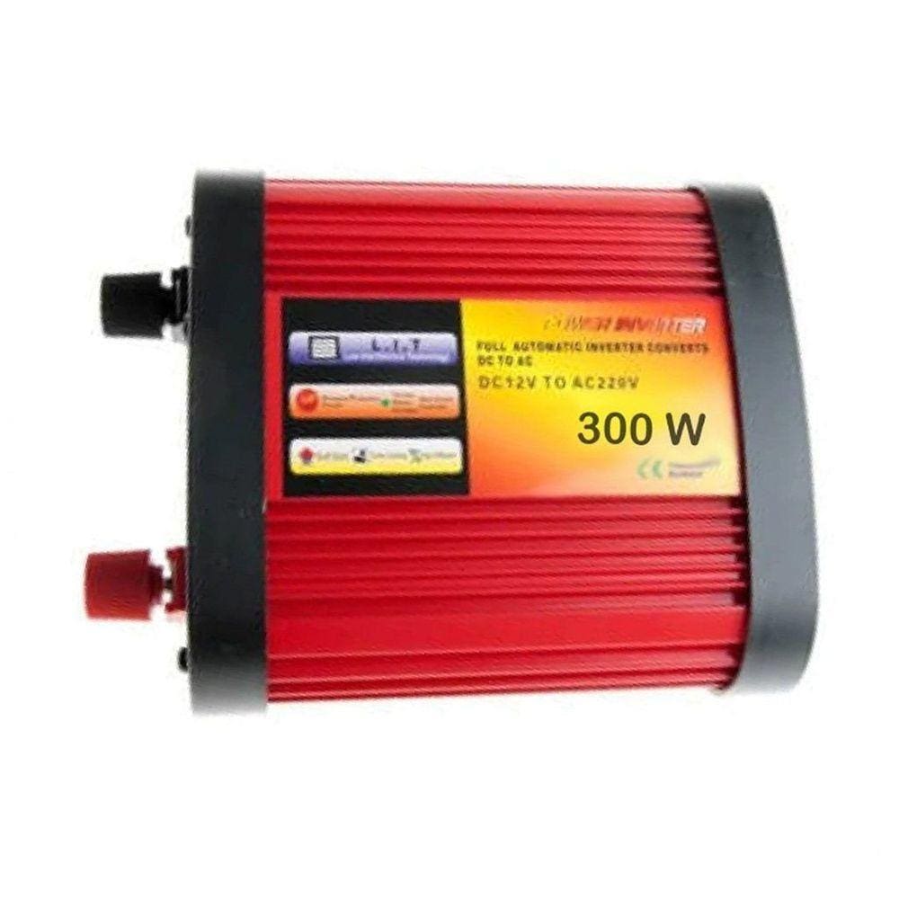 Inversor Tensão 300w 12v Para 220v Veicular Transformador Conversor Com Tomada Padrão E Usb