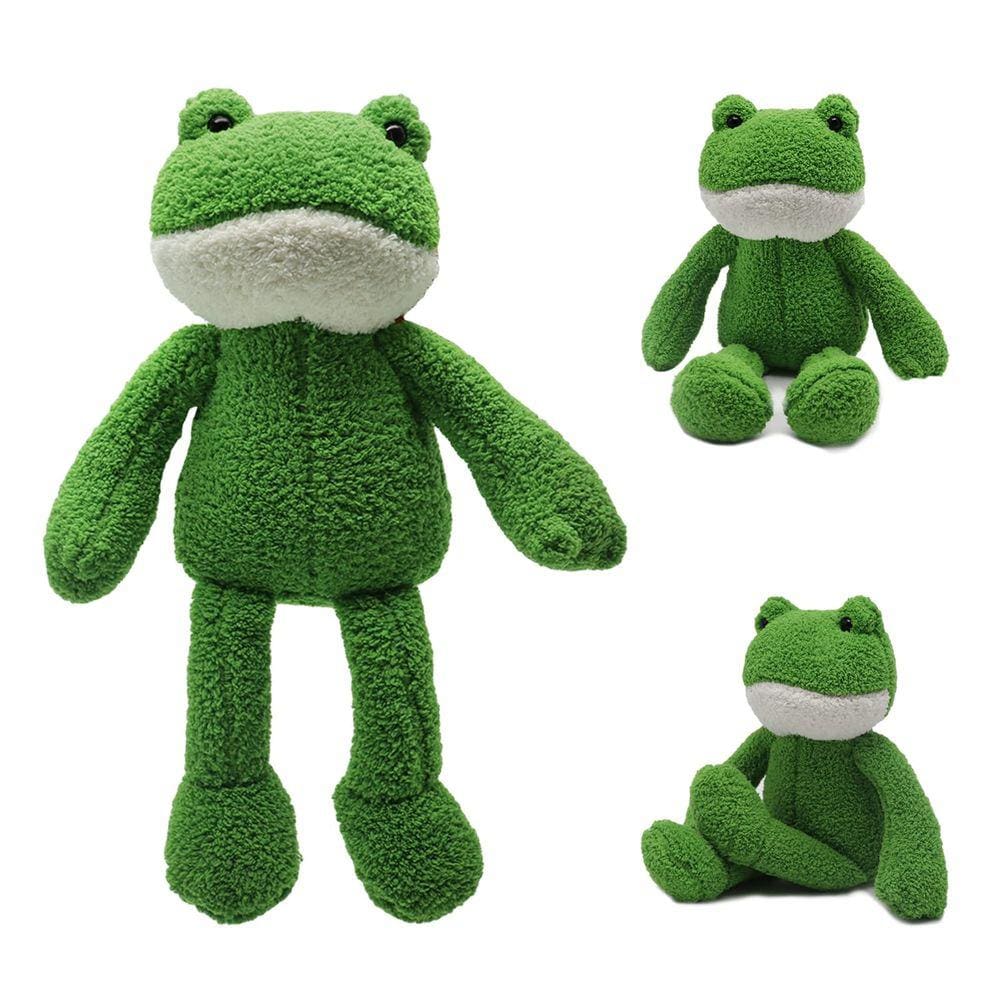 Brinquedo de pelúcia IUTOYYE Frog 37 cm de pelúcia verde para crianças