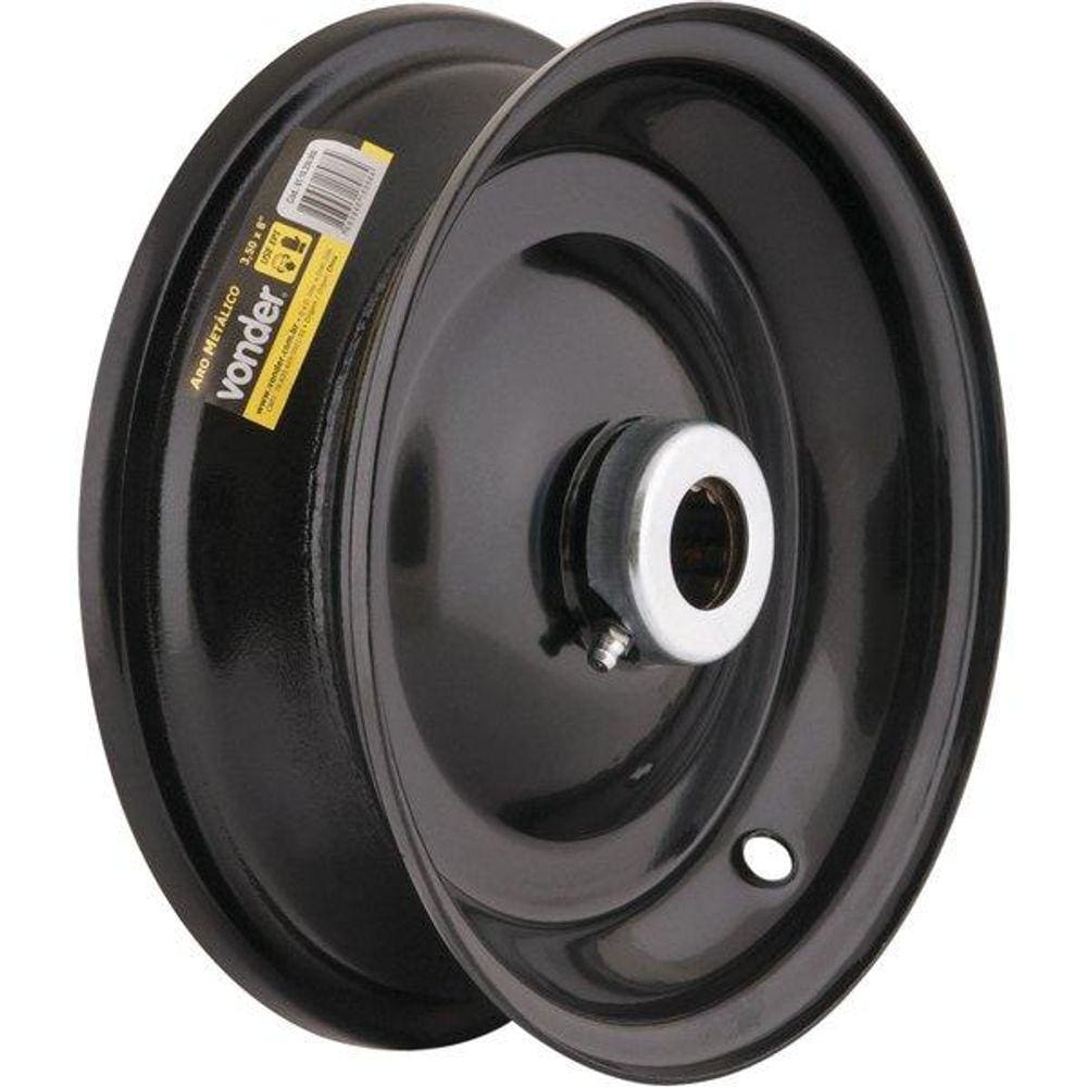 Aro Metálico 3,50x8 200kg Com Rolamento Rolete Eixo 25mm -