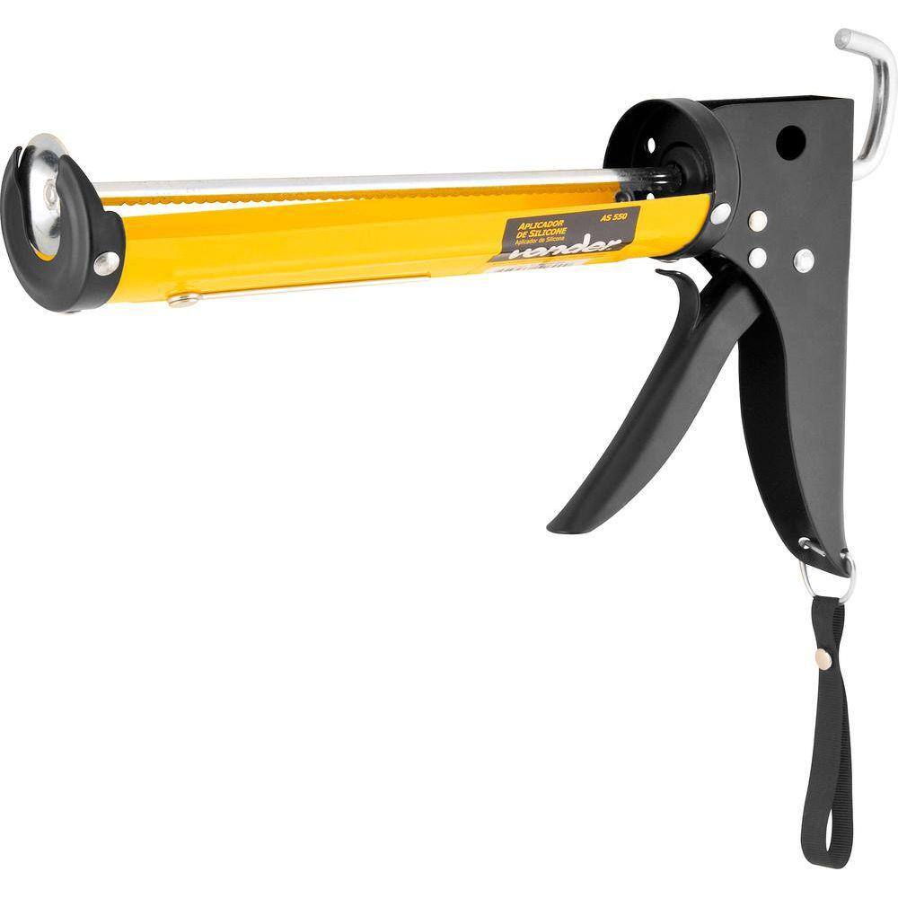 Aplicador p/ silicone amarelo/preto as 550 metálico Vonder