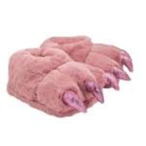 Pantufa 3D - Pata T-REX - Rosa
