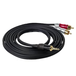 Cabo P2 Estereo Para 2 Rca Profissional - 40 Metros