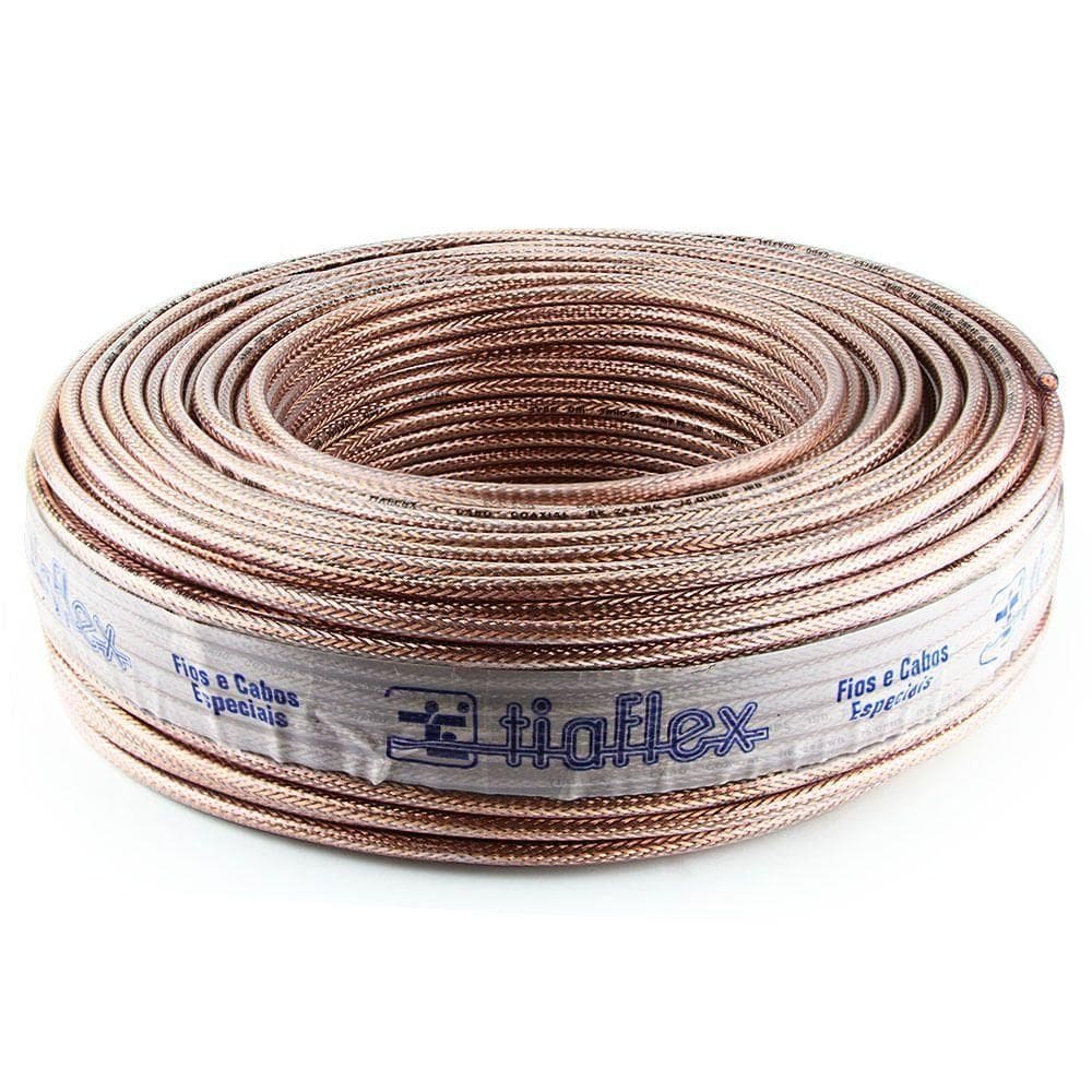 Cabo Coaxial Digital 75 Ohms Blindado Preto - 95 Metros