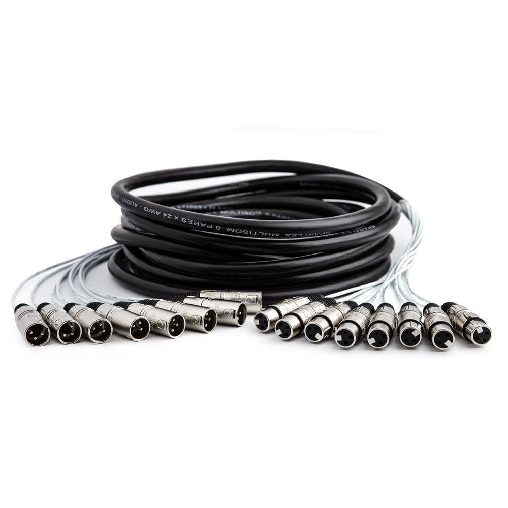 Multicabos Xlr 8 Vias Santo Angelo - 50 Mt