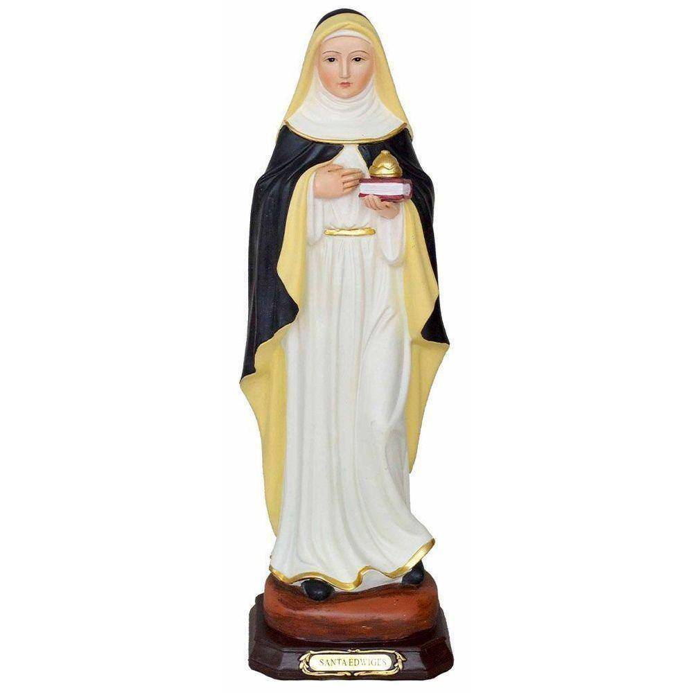 Santa Imagem Santa Edwiges Resina 31cm