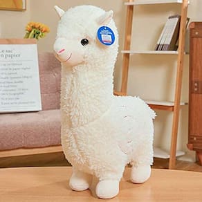Almofada corporal XIAOHONG Llama de pelúcia de 18 polegadas com alpaca recheada Anim