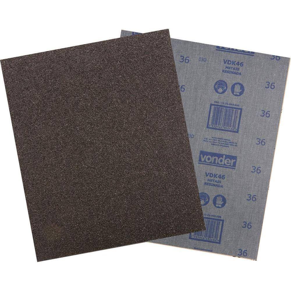 Lixa folha ferro g280 225x275mm vdk-46 com 50 peças - Vonder