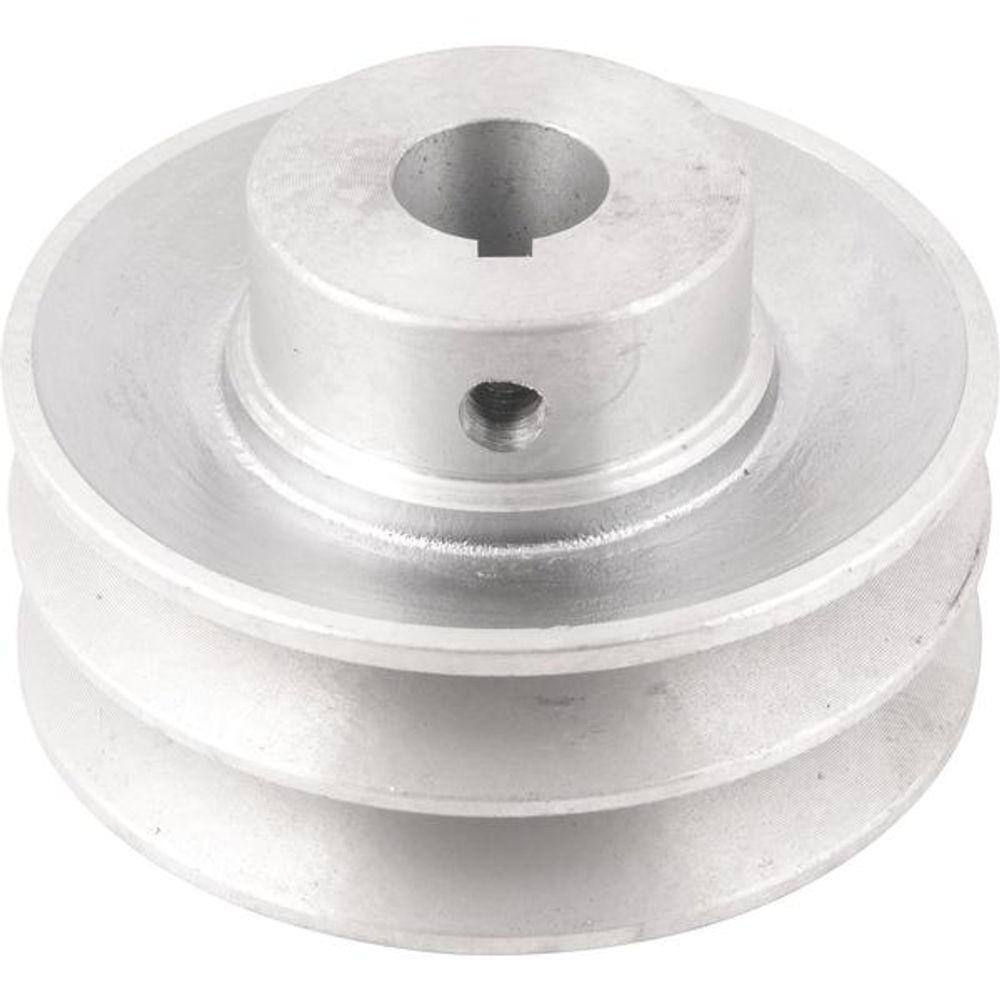 Polia Alumínio 2 Canais Perfil A 90mm com Furo 3/4” - Vonder