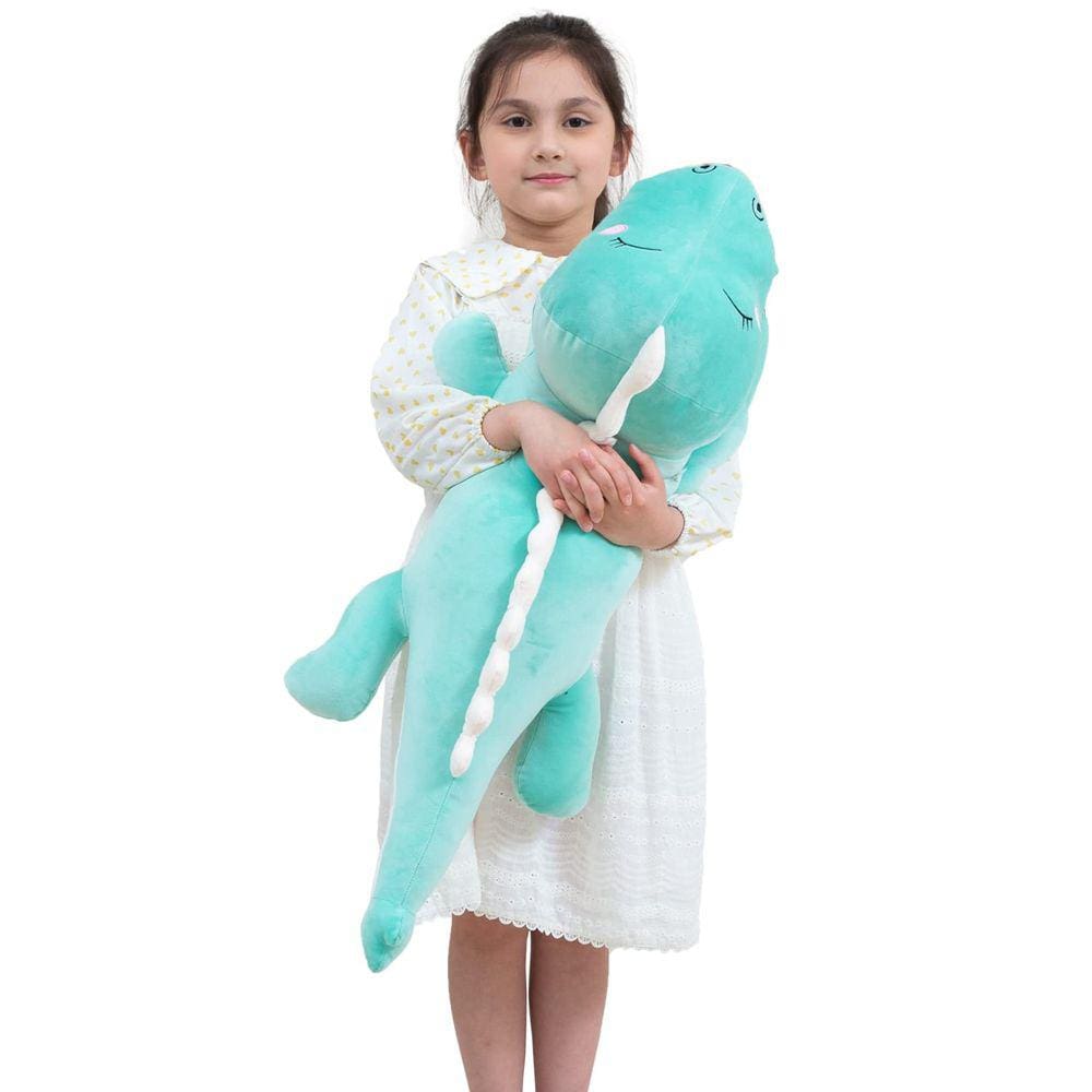 Almofada de pelúcia que abraça dinossauros Kekeso Long Dino Plush 80 cm