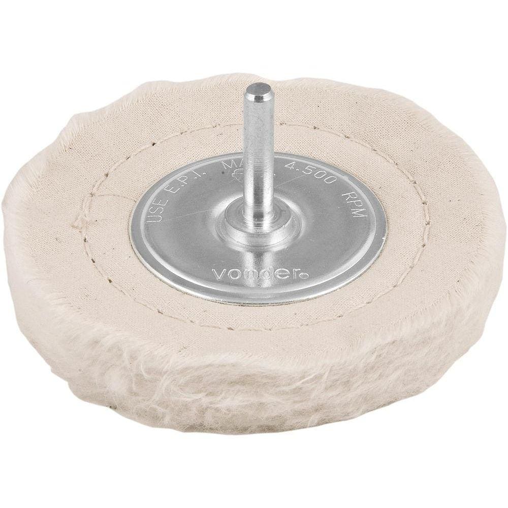 Roda de feltro/pano 4x1/2” haste 1/4” p/ polimento Vonder