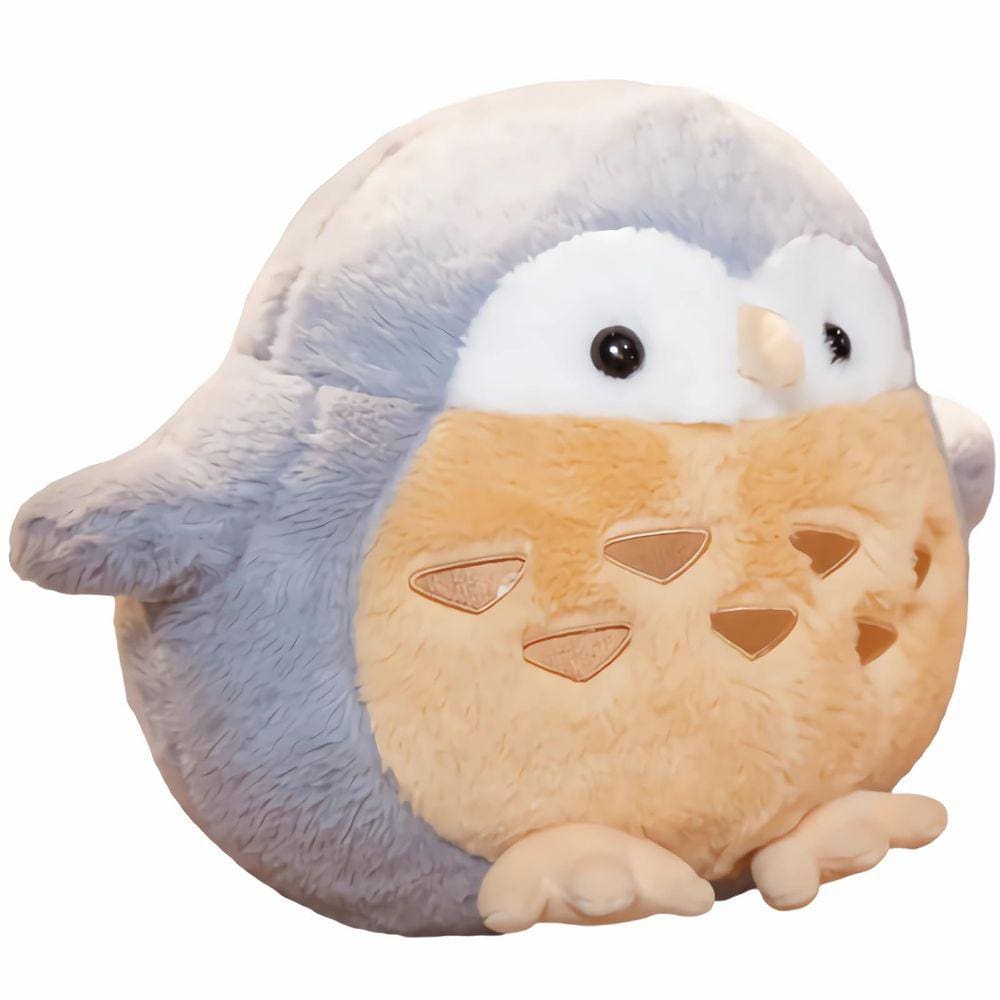 Brinquedo de pelúcia CHDGIOHA Grey Owl Super Soft 37cm para crianças