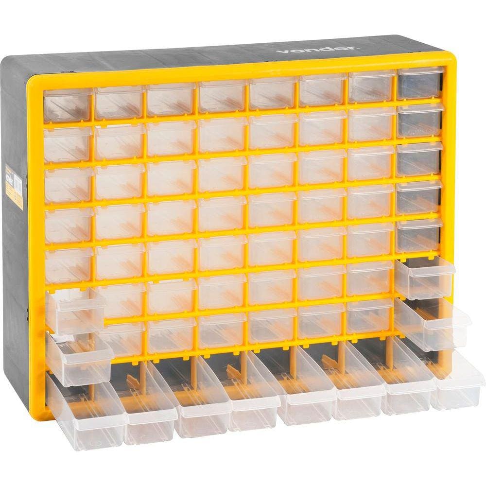 Organizador plástico 505x160x400mm 64 bandejas opv310 Vonder