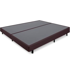 Cama Box King Anti Refluxo Marrom Inclinada 193x203cm BF Colchões