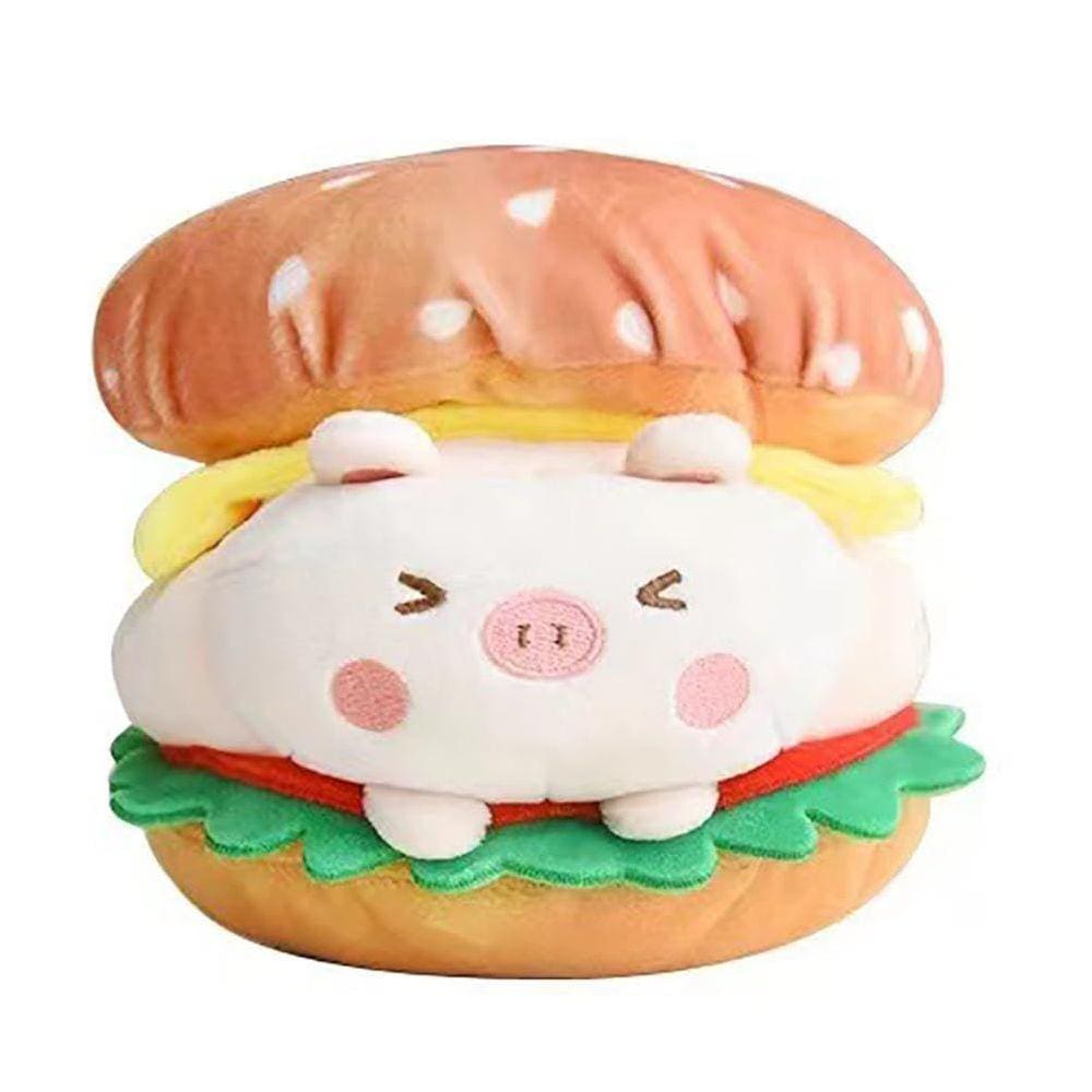 Brinquedo de pelúcia de hambúrguer de pelúcia Wgxzyq Funny Cheeseburger de 20 cm
