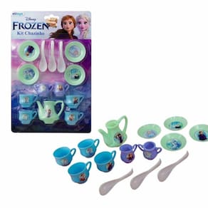 Brinquedo Educativo Jogo De Chá Frozen Infantil 14 Peças