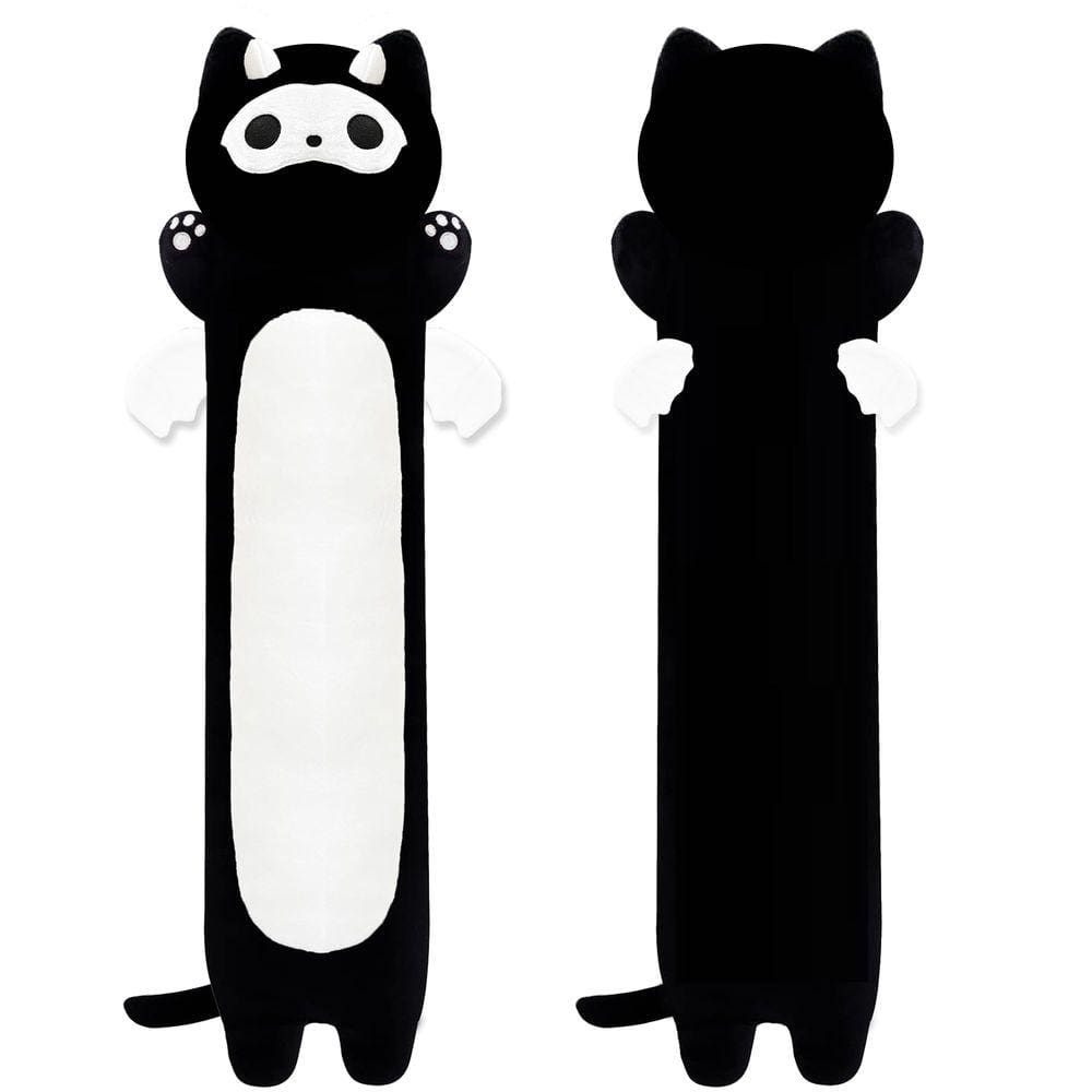 Almofada de pelúcia Yickoon Black Cat Devil Design de 20 cm para crianças