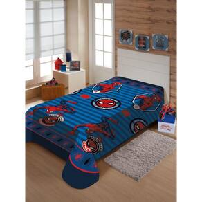 Manta Fun Solteiro Spider Man Rescue 1,50X2,00M Jolitex