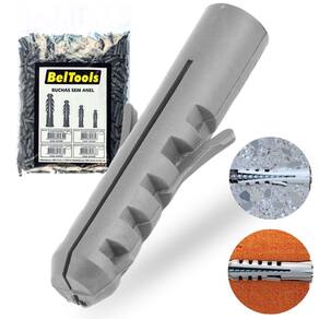 Bucha Plástica 10mm Caixa c/ 500 Peças Beltools
