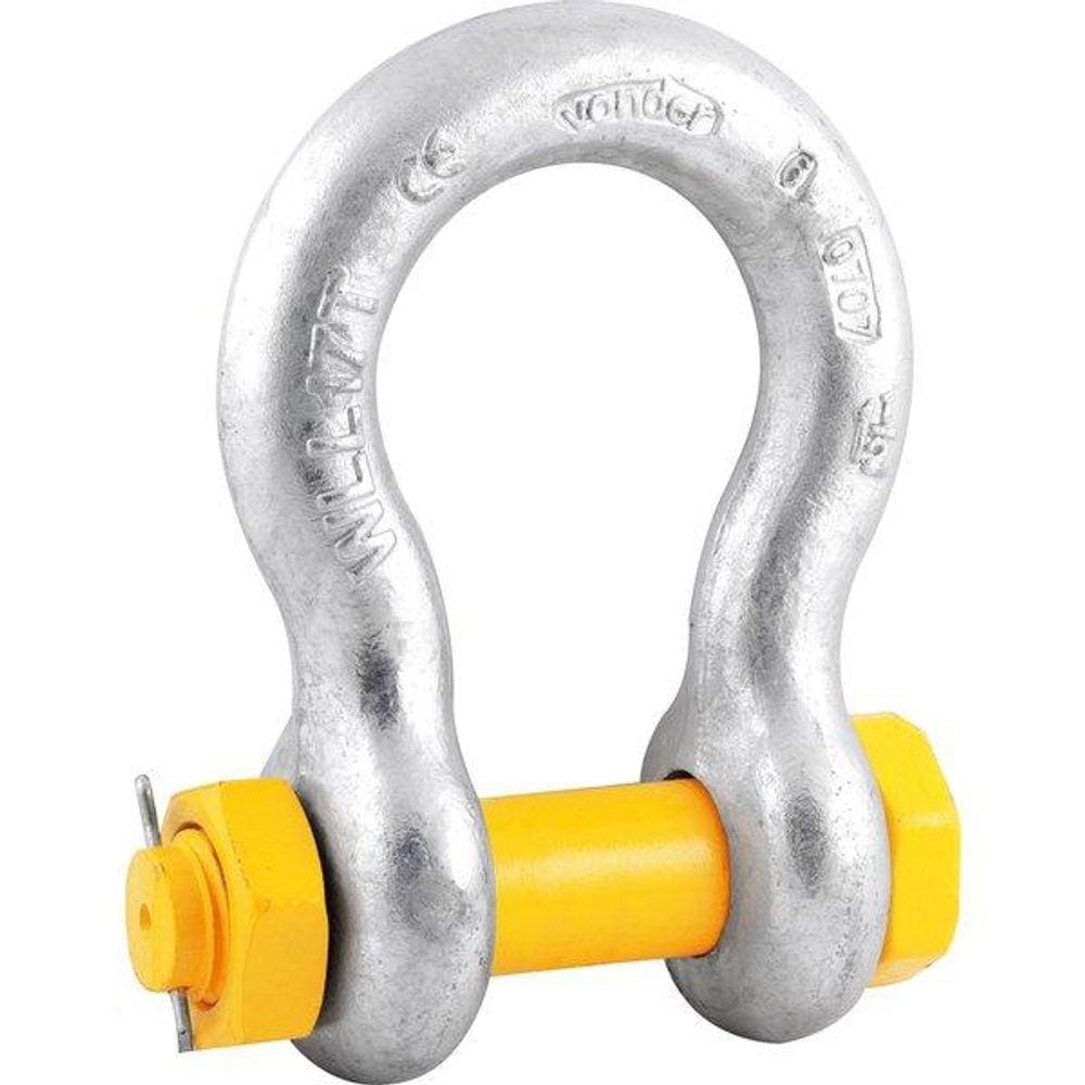 Manilha Para Cabo De Aço 1.1/2  Curva Uso Industrial Galvani
