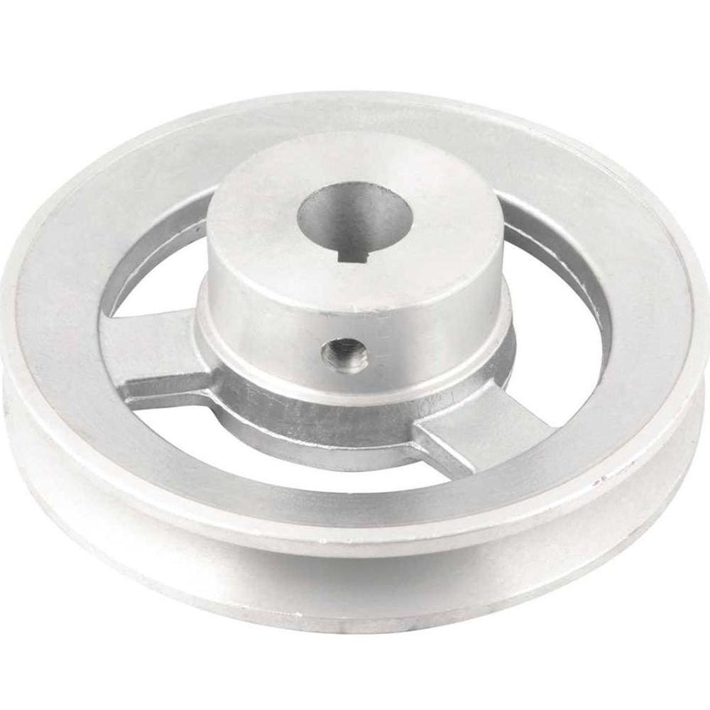Polia Alumínio 1 Canal Perfil A 120mm com Furo 3/4” - Vonder