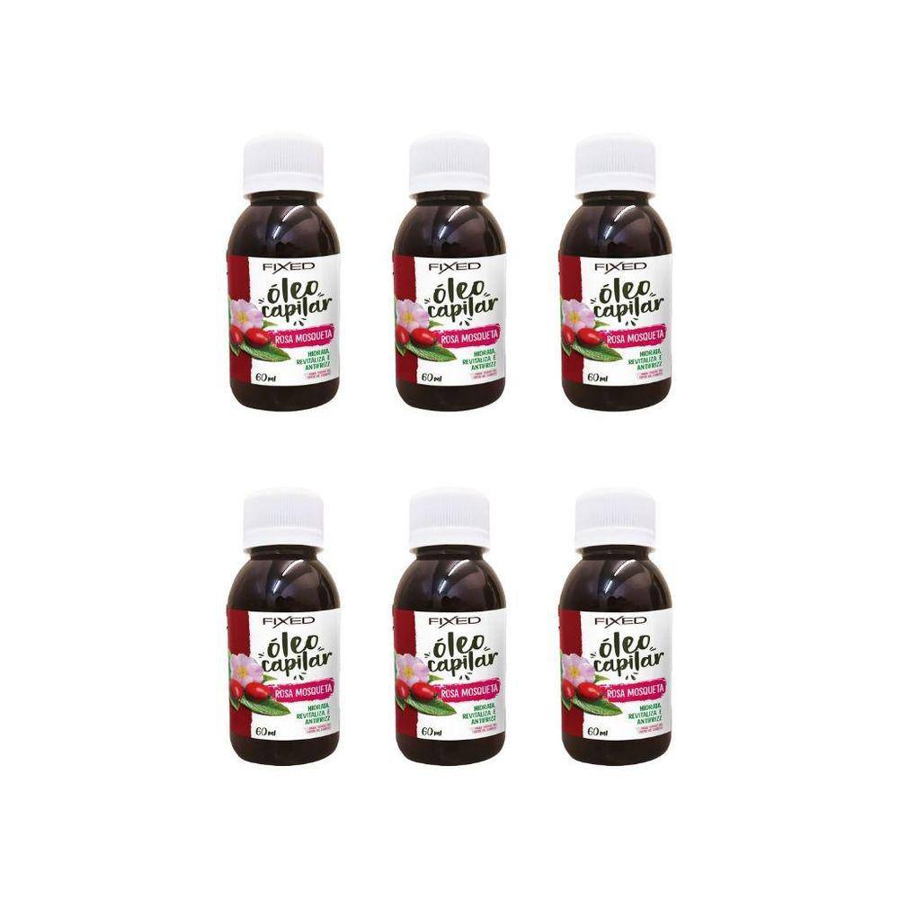 Oleo Capilar Fixed Rosa Mosqueta 60Ml-Kit C/6Un