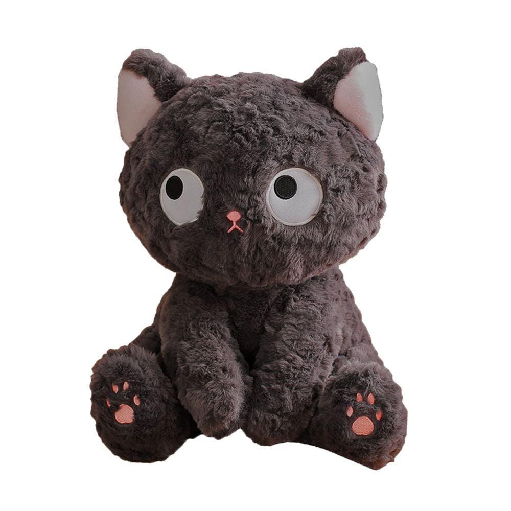 Brinquedo de pelúcia WYEDJHF Cute Black Cat Almofada de pelúcia de 25 cm