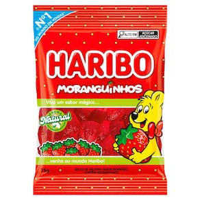 Bala Haribo Moranguinhos 75g