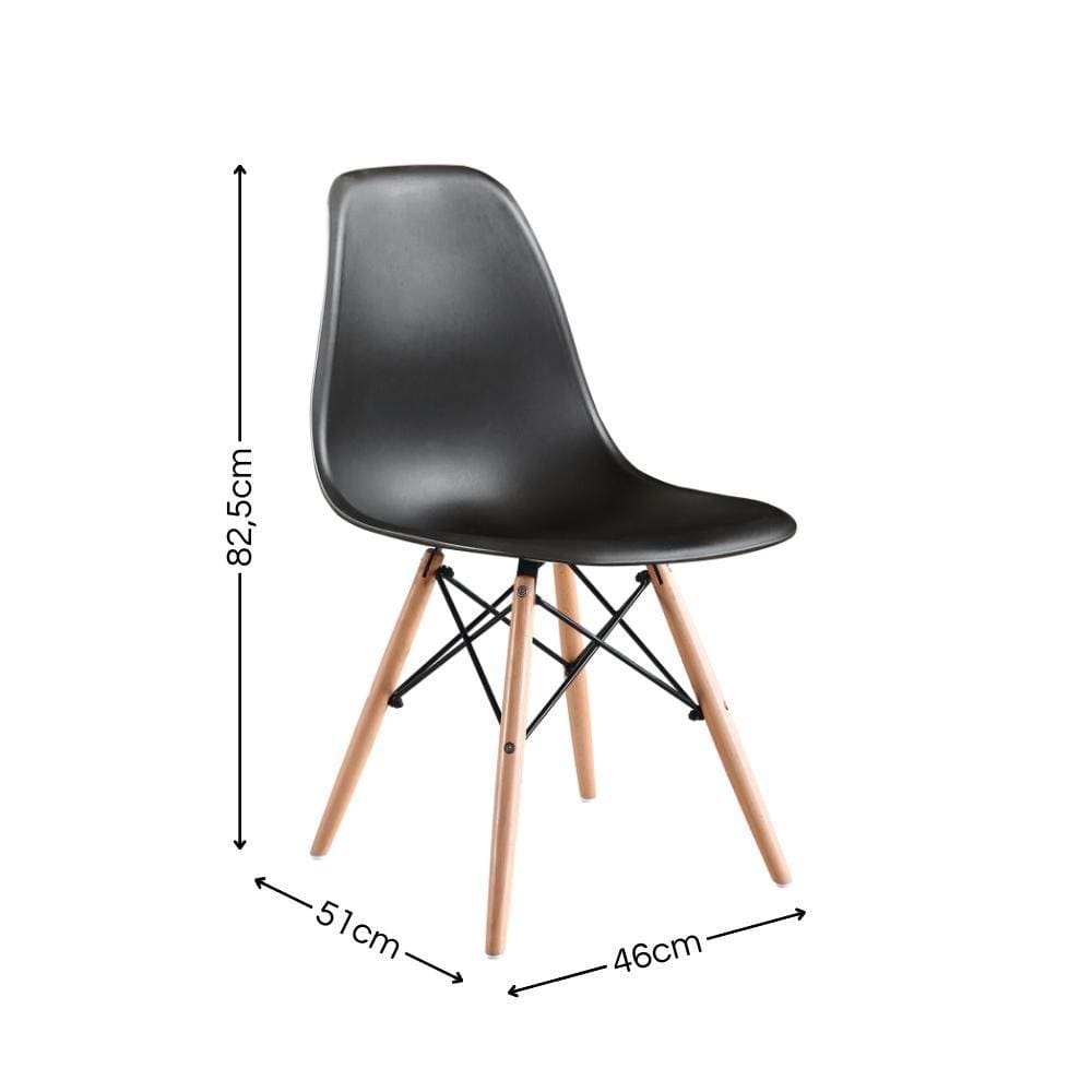 Kit de 4 Cadeiras Eames Charles Eiffel Trevisul