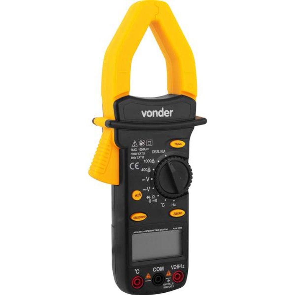 Alicate Amperimetro Digital AAV2000 - Vonder