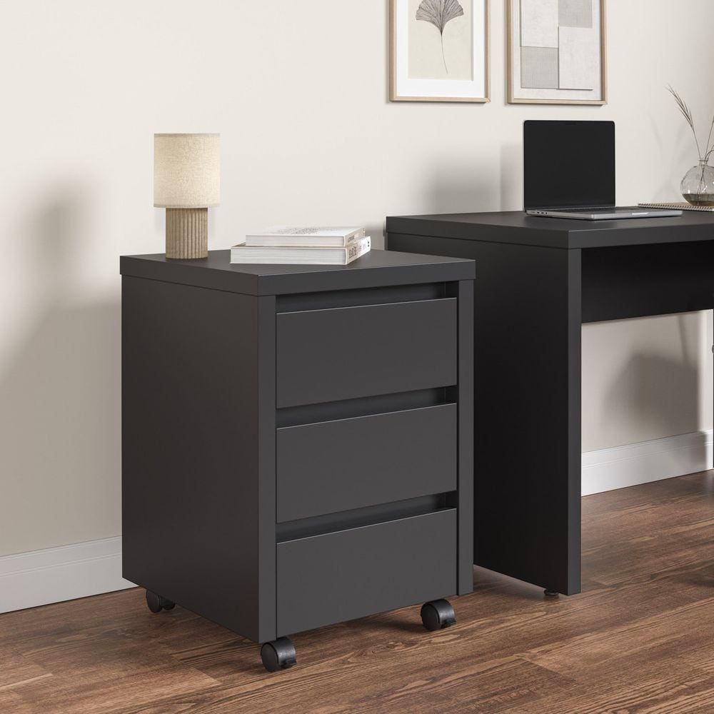 Gaveteiro Modular com Rodizio Ficus CabeCasa MadeiraMadeira Preto