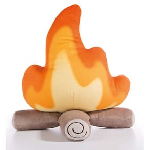 Almofada de pelúcia Wgxzyq Campfire Simulation Bonfire 28cm