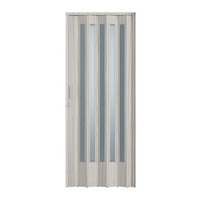 Porta Sanfonada PVC Plastporta 210x84cm Translucida BCF Pecan