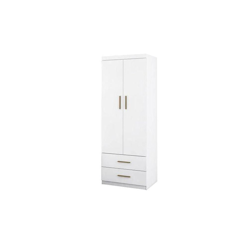 Roupeiro Chiara 2 Portas Branco Em Mdf - Phoenix Baby