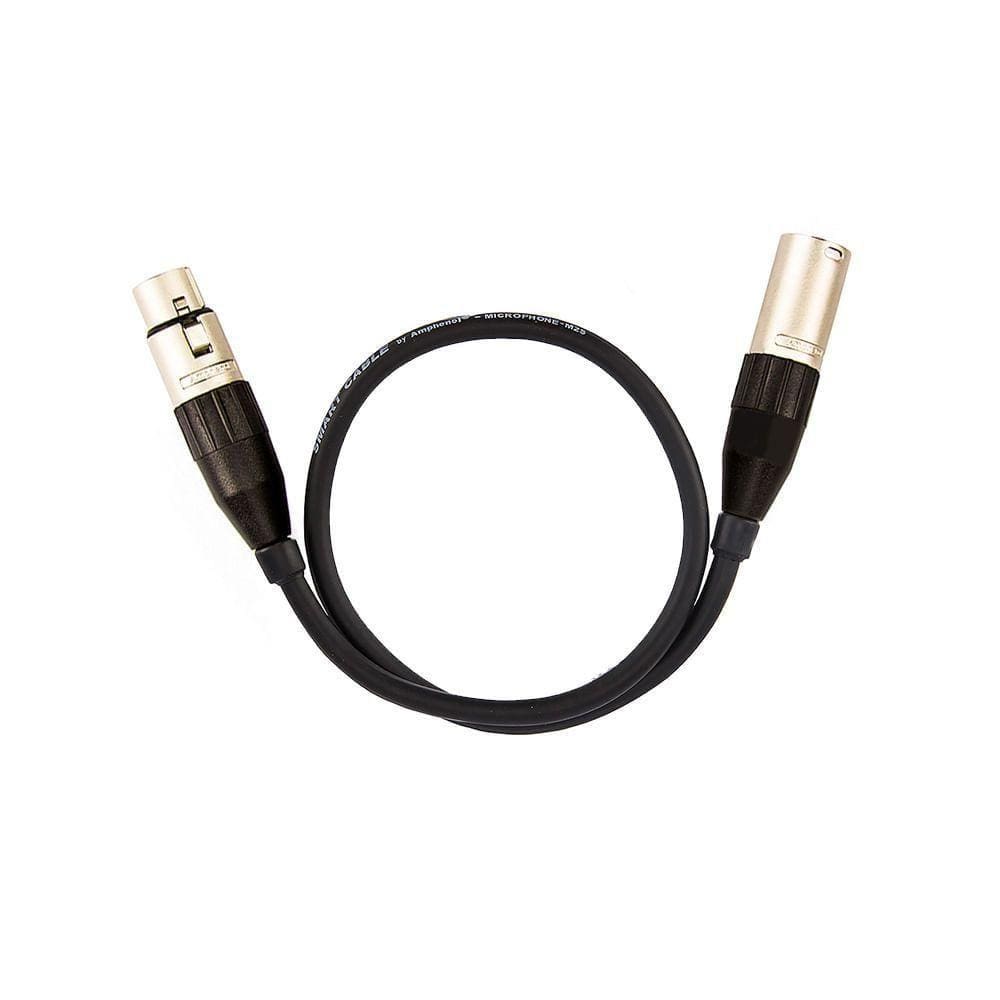 Cabo De Microfone Cannon Macho X Femea Balanceado Amphenol - 50 Cm