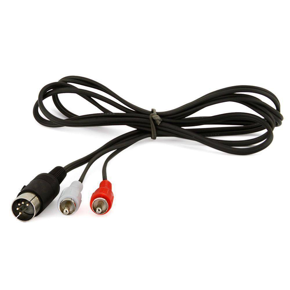 Cabo Din 5 Pinos X 2 Rca - 1,5 Metro