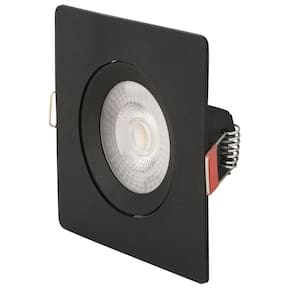 Spot Led Tramontina Quadrado 5 W 6500 K Preto Com Luz Branca