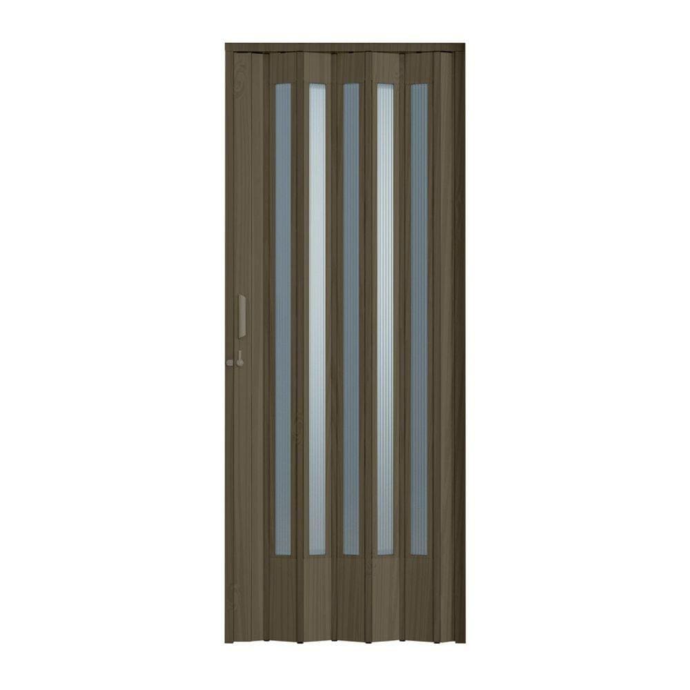 Porta Sanfonada PVC Plastporta 210x72cm Translucida BCF Wengue