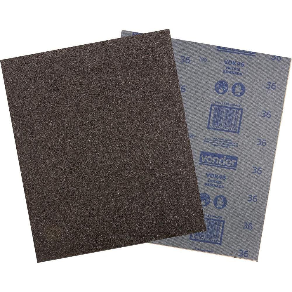 Lixa folha ferro g50 225x275mm vdk-46 com 50 peças - Vonder
