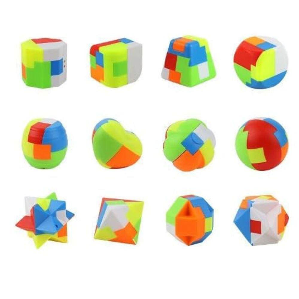 Puzzle Toys Treesouth Brain Teaser Puzzles 3D Unlock 12 unidades