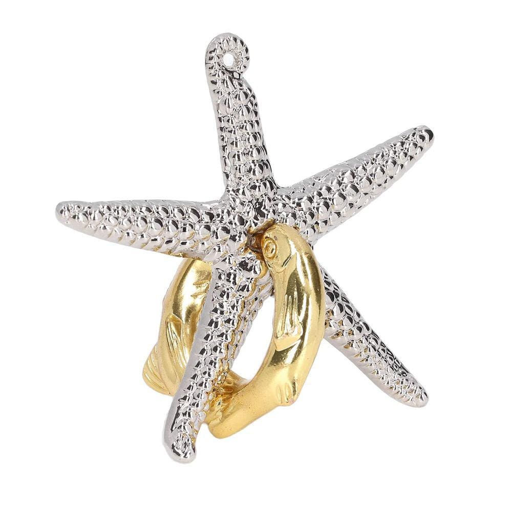 Jogo de quebra-cabeças Walfront Starfish Unlock Metal para adultos