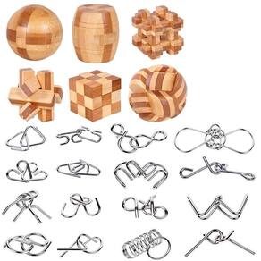 Conjunto de quebra-cabeças Brain Teasers XUANSHUO, 22 unidades para crianças e adultos